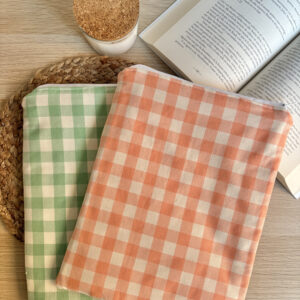 Funda vichy con cremallera