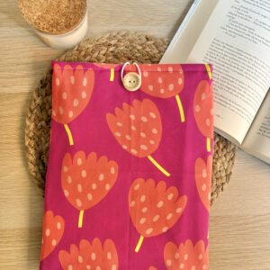 Funda libros tulipanes