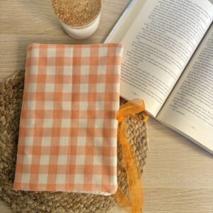 Funda solapas vichy naranja