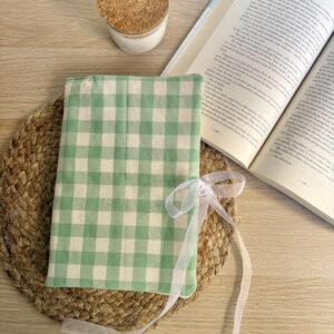 Funda solapas vichy verde