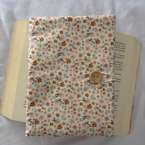Funda solapas flores rosas