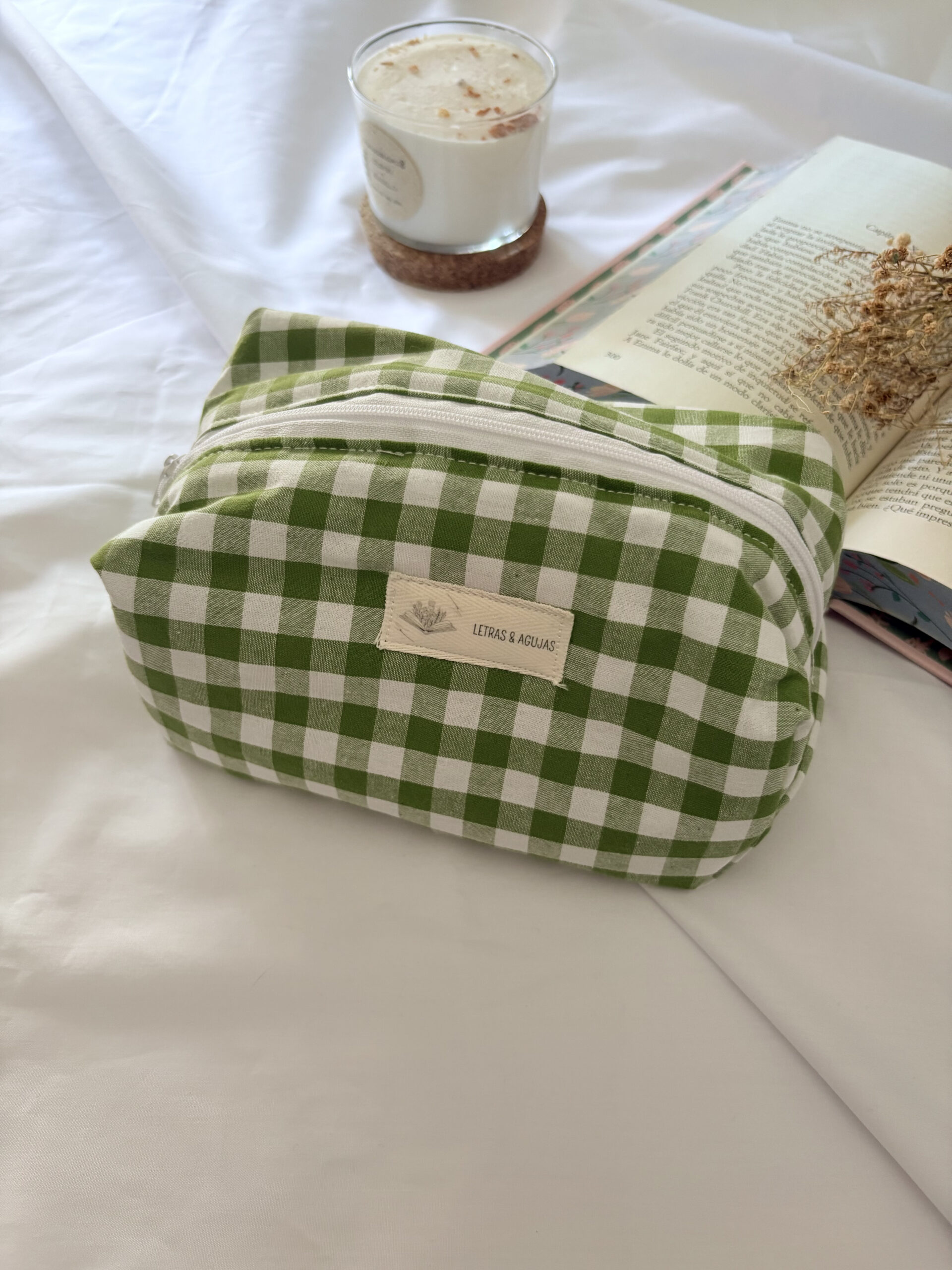 Neceser vichy verde - Imagen 2