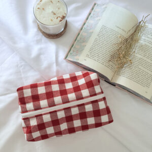Neceser vichy rojo